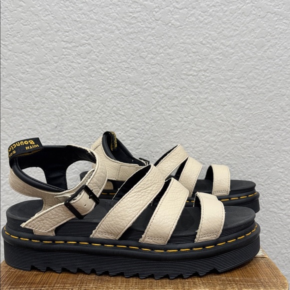 Dr Martens Blaire Leather Strapy Sandal Size 11 - Picture 3 of 8